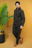 Dark Green Corduroy Modern Tailored Set