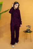 Deep Plum Velvet Co-ords Set