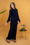 Navy Noir Velvet Co-ords Set