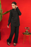 Black Premium Linen Co-ords Set