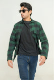 Fern Green Black Check Flannel Shirt