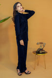 Navy Noir Velvet Co-ords Set