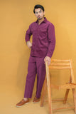 Plum Corduroy Modern Tailored Set