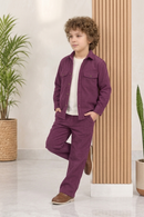 Burgandy corduroy winter Co-ords set