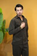 Dark Green Corduroy Modern Tailored Set