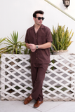 Brown Modern Co-ords Two Piece