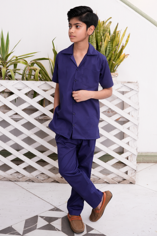 Navy Premium Cotton Co-ords