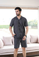Black & Grey Floral Short Co-ords