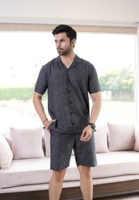 Black & Grey Floral Short Co-ords