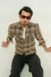 Mocha Brown Regular Fit Full Sleeve Flannel Shirt