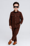 Brown Modern Suit