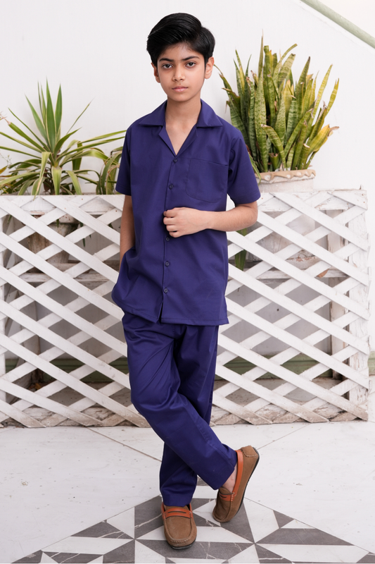 Navy Premium Cotton Co-ords