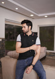 Black Grey Two Tone  Polo Shirt