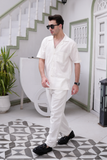 Off White Irish Linen Two Piece Co-ords