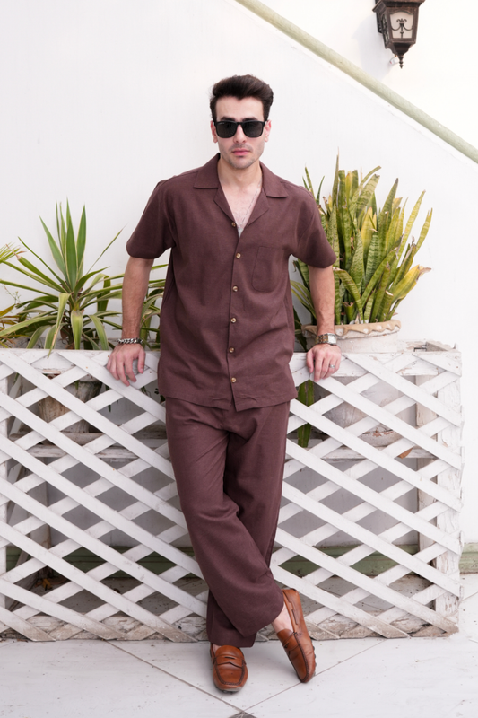 Brown Modern Co-ords Two Piece