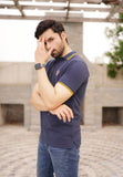 Navy Pique Polo Shirt