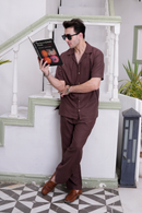 Brown Modern Co-ords Two Piece