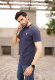 Navy Pique Polo Shirt