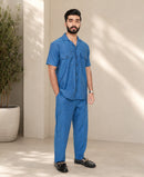 Denim Blue Luxury Summer Co-ord Set