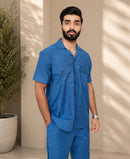 Denim Blue Luxury Summer Co-ord Set