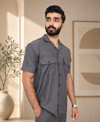 Brown Texture Luxury Summer Co-ords Set