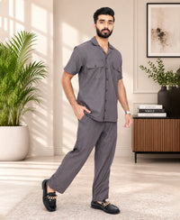 Brown Texture Luxury Summer Co-ords Set