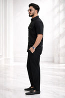 Black Premium Cotton Co-ord Set