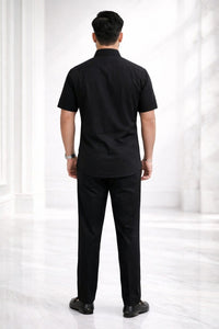 Black Premium Cotton Co-ord Set