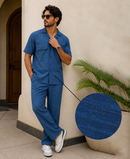 Denim Blue Luxury Summer Co-ord Set