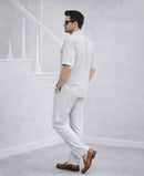 Grey Stripes Luxurious Cotton Co-ord Set