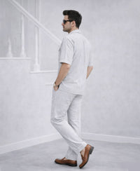 Grey Stripes Luxurious Cotton Co-ord Set