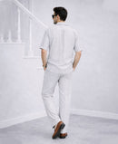 Grey Stripes Luxurious Cotton Co-ord Set