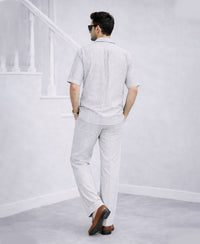 Grey Stripes Luxurious Cotton Co-ord Set