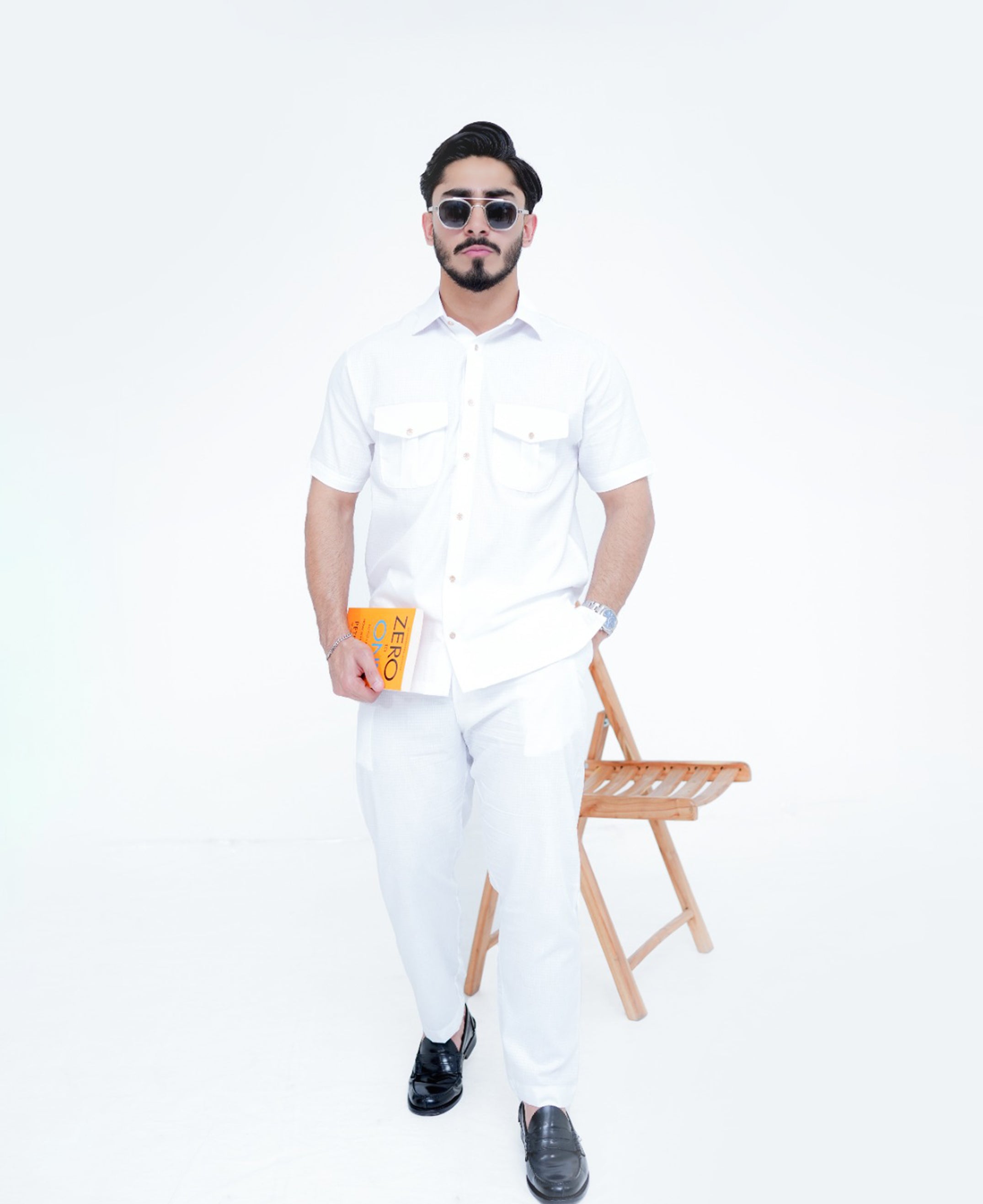 White Luxuries Cotton Co-ord Set