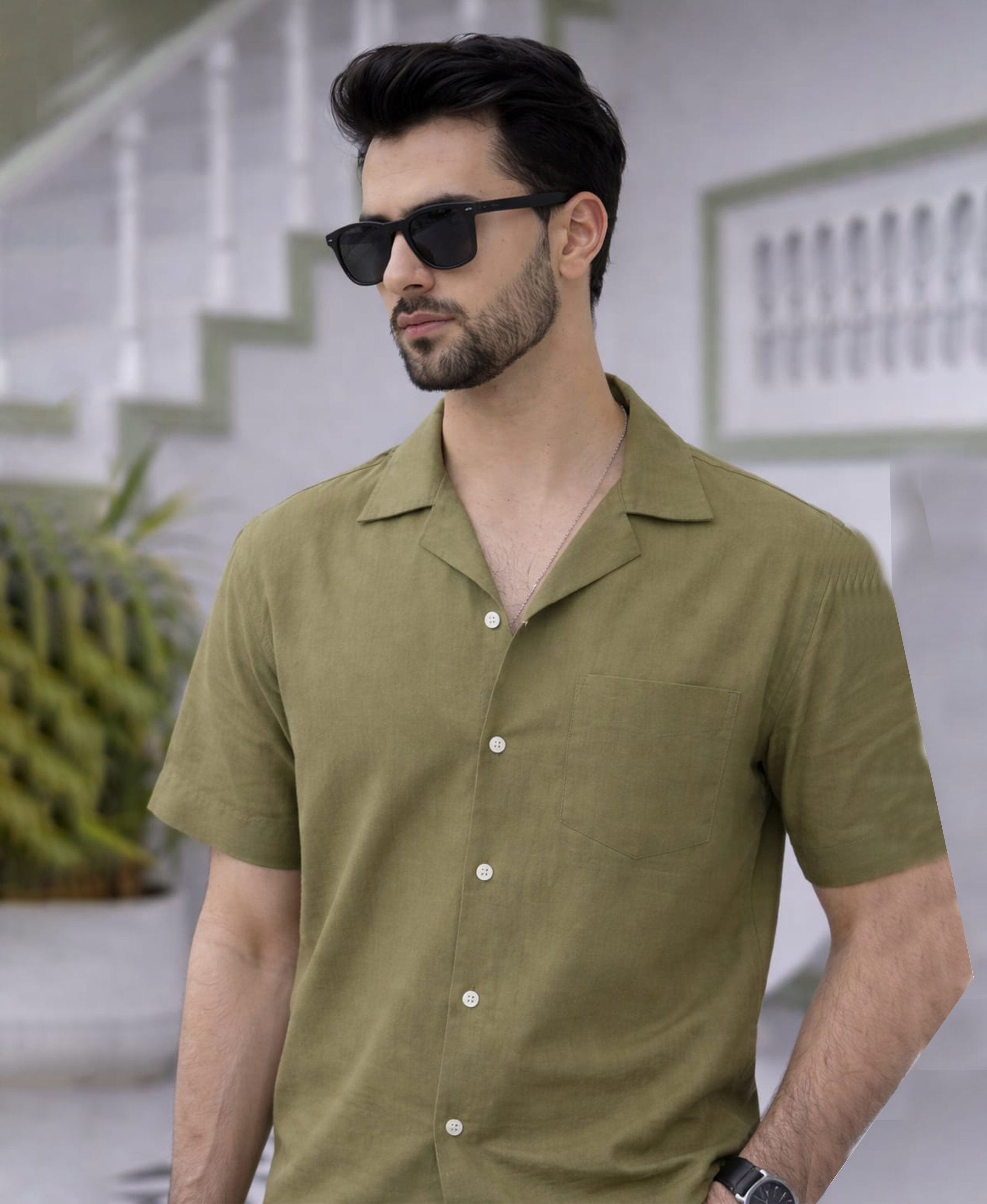 Olive Cotton Co-ord Set