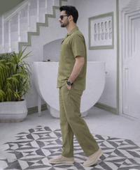 Olive Cotton Co-ord Set