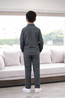 Grey Floral Kids Co-ord