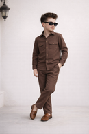 Brown Modern Suit