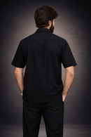 Premium Black Cuban Collar Co-ord Set