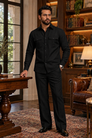 Black full sleeve Men Co-ords set RR