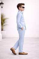 Sky Blue Modern Suit