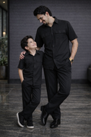 Black summer cotton kids Co-ords