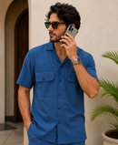 Denim Blue Luxury Summer Co-ord Set