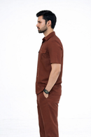 Premium Brown Soft Cotton Co-ord Set