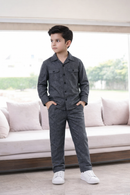 Grey Floral Kids Co-ord