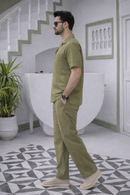 Olive Cotton Co-ord Set
