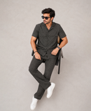 Black Texture Luxury Summer Co-ord Set