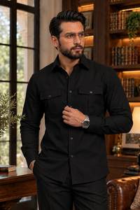 Black full sleeve Men Co-ords set RR
