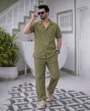 Olive Cotton Co-ord Set