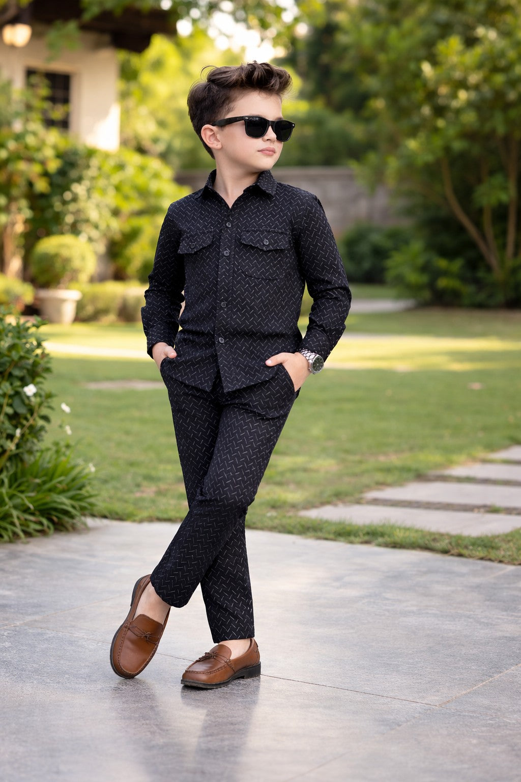 Black kids Set Two Pocket